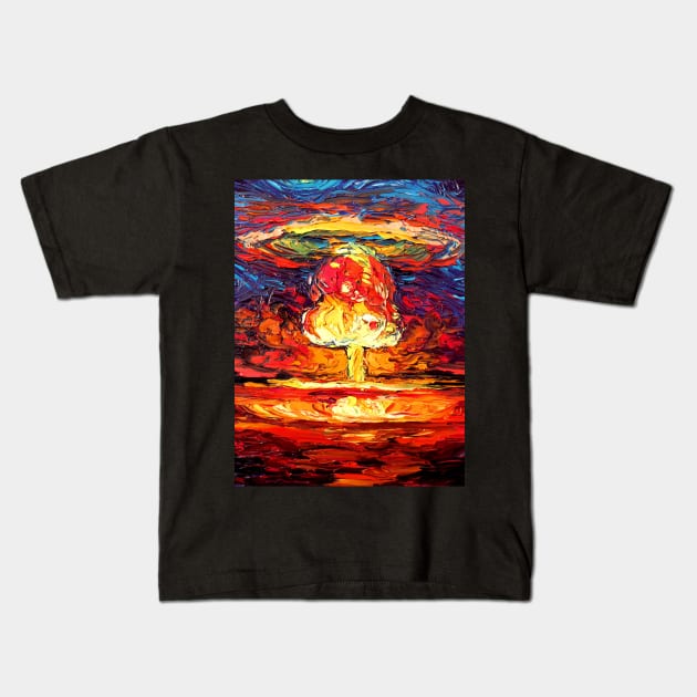 van Gogh Never Saw Bikini Atoll Kids T-Shirt by sagittariusgallery